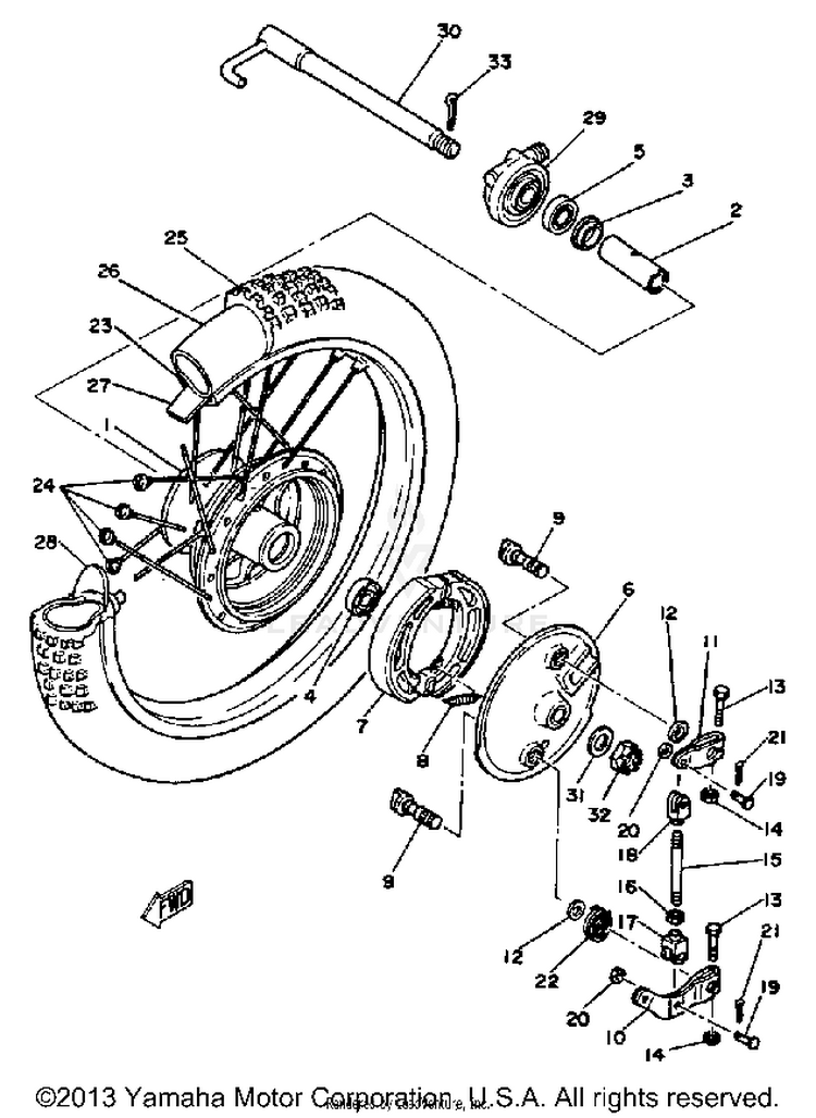 Front Wheel Schematic