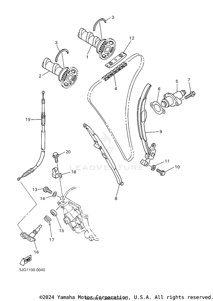 Camshaft Chain Schematic
