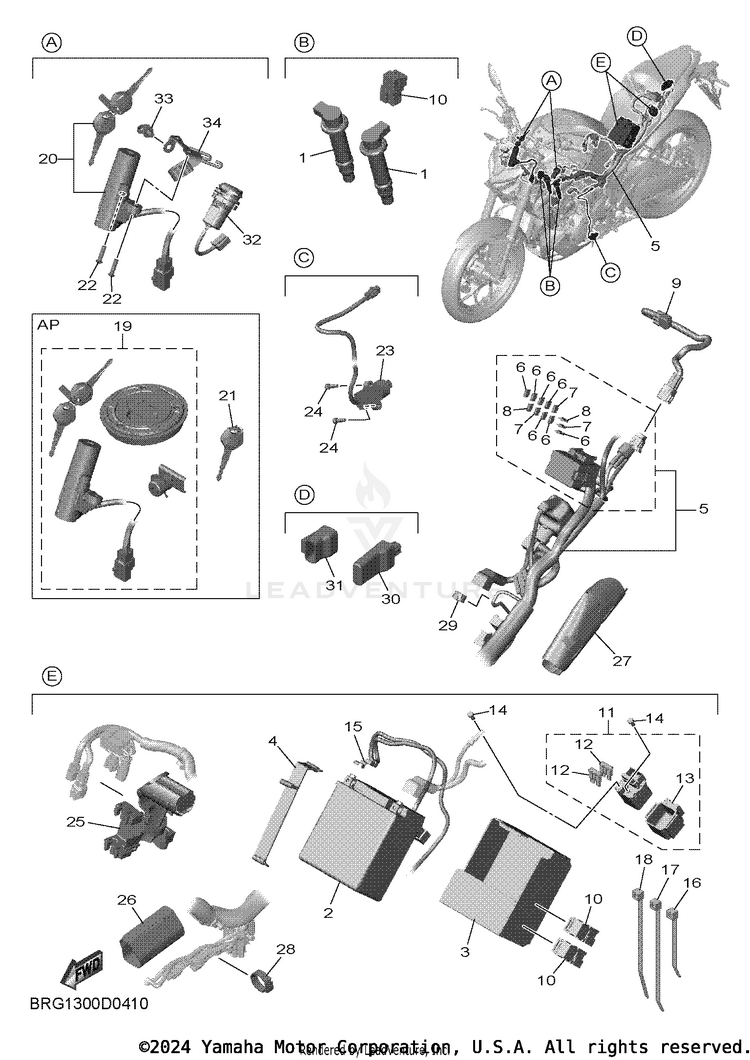 Electrical 1 MT03 - MT03SCB - 2025 Schematic