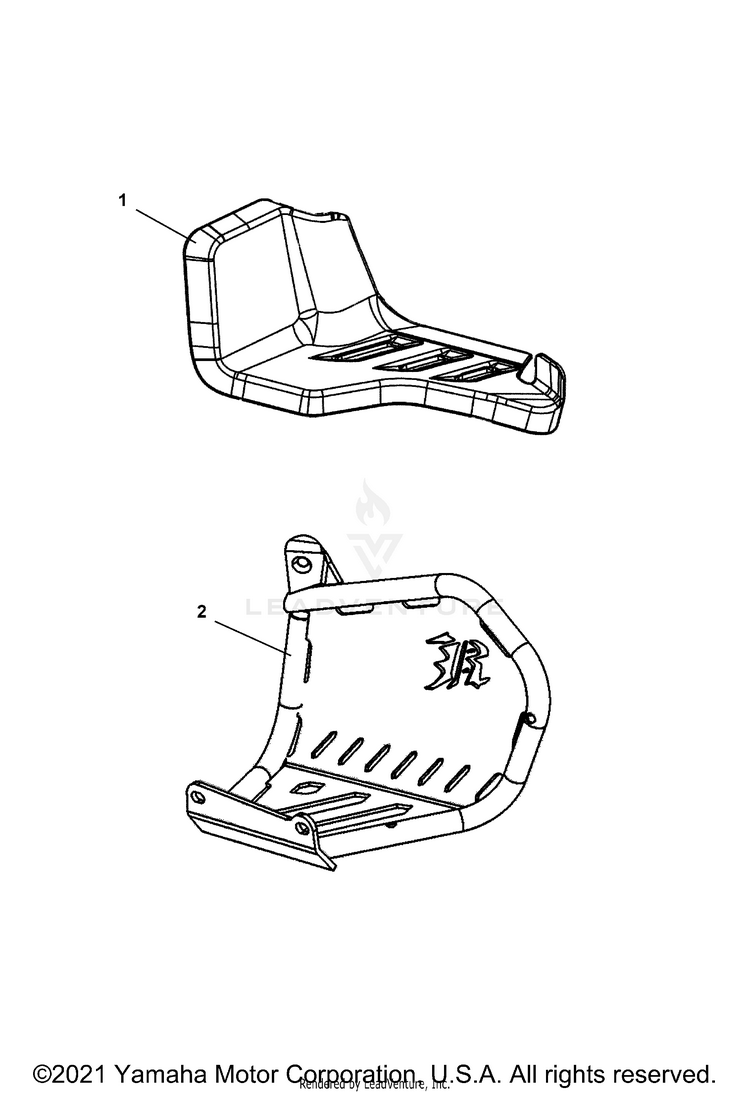 Alternate Footrest RAPTOR 700R SPECIAL - YFM70RCCMB - 2021 Schematic