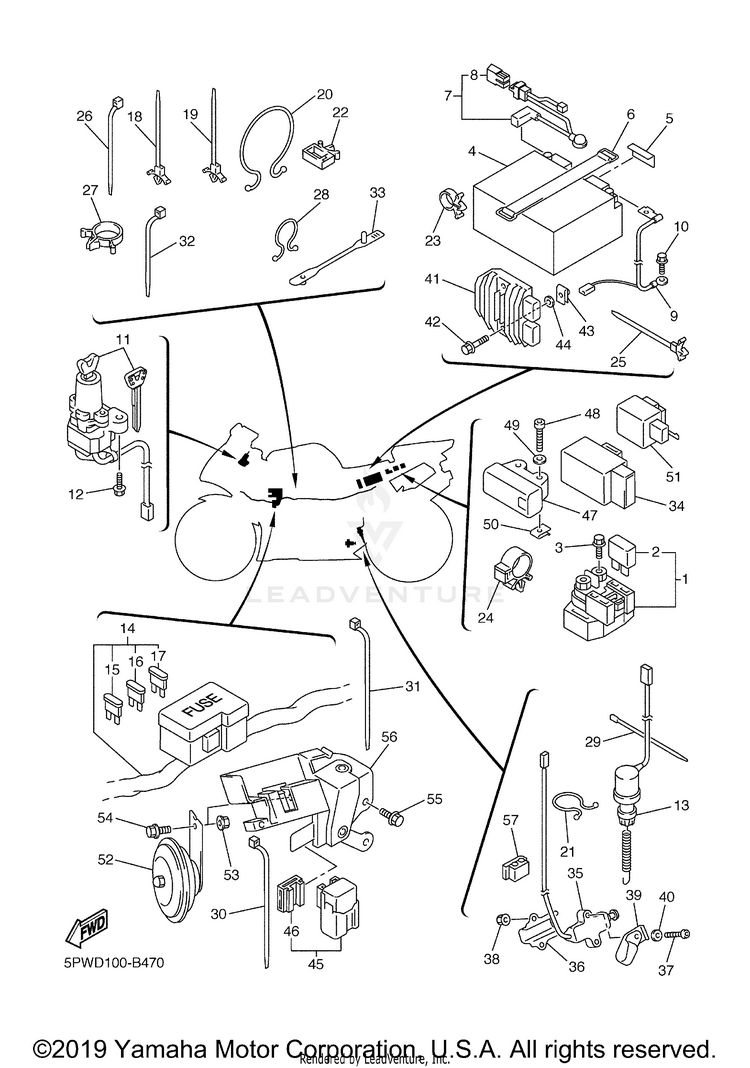 Electrical 2 R1 - YZFR1RC - 2003 Schematic