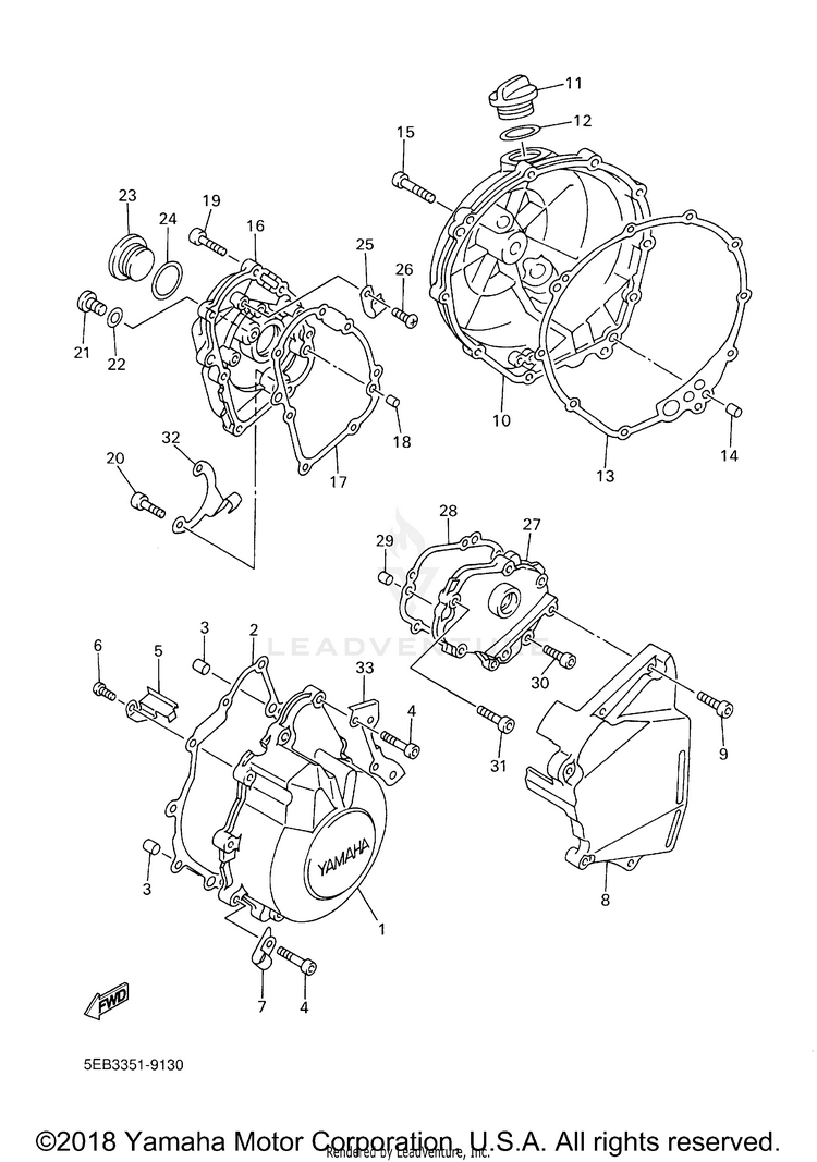 Crankcase Cover 1 Schematic