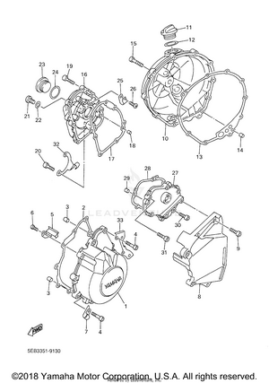 Crankcase Cover 1 Schematic