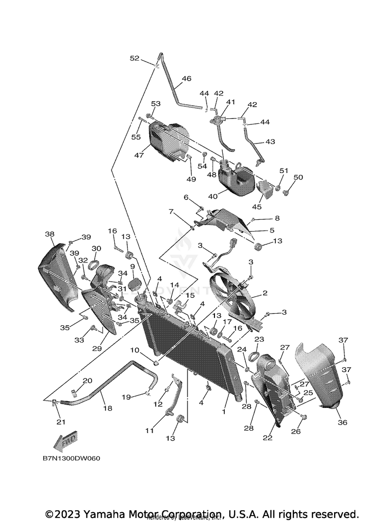 Radiator & Hose Schematic