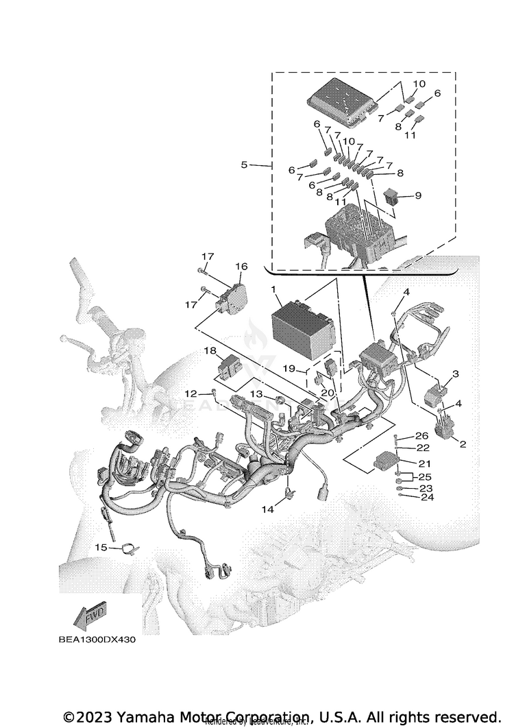Electrical 1 XSR900 - XSR900NCB - 2022 Schematic