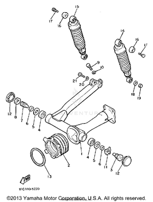Swing Arm Rear Shocks Schematic