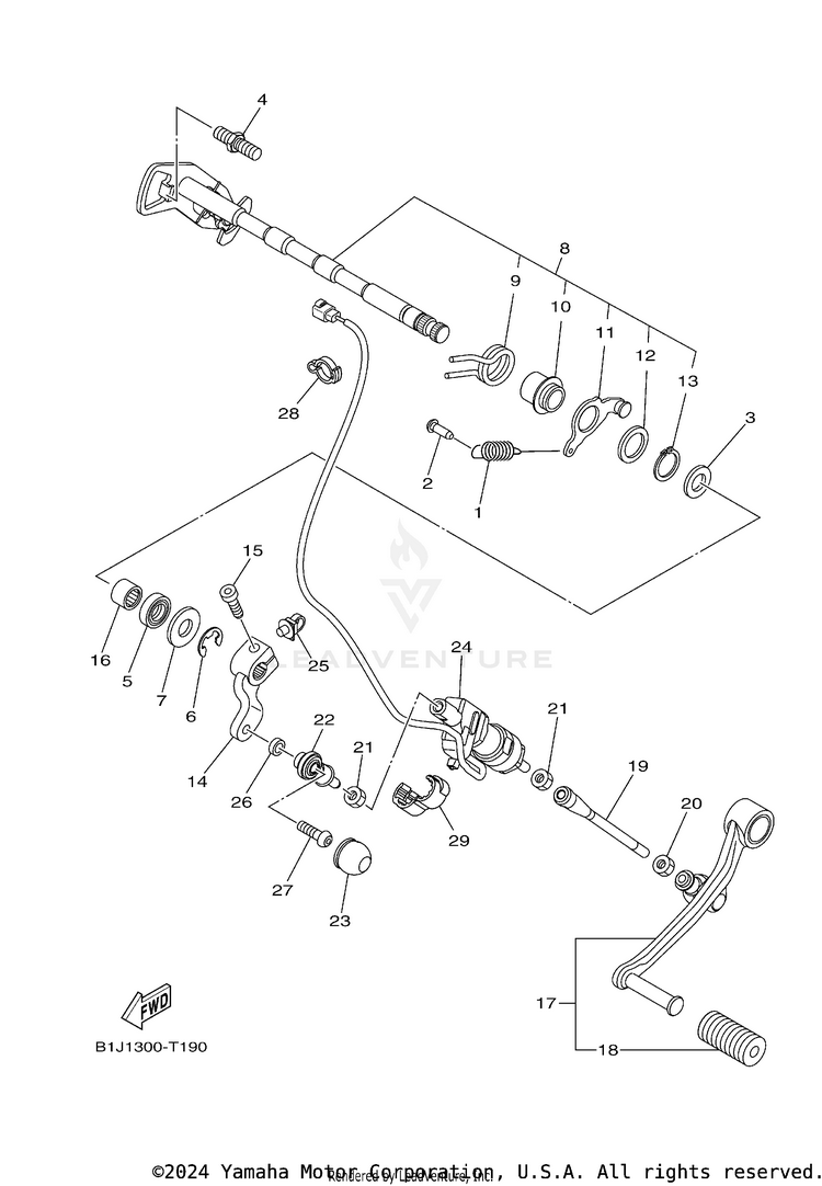 Shift Shaft Schematic