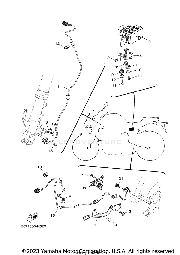Electrical 3 FZ10 - FZ10HCB - 2017 Schematic
