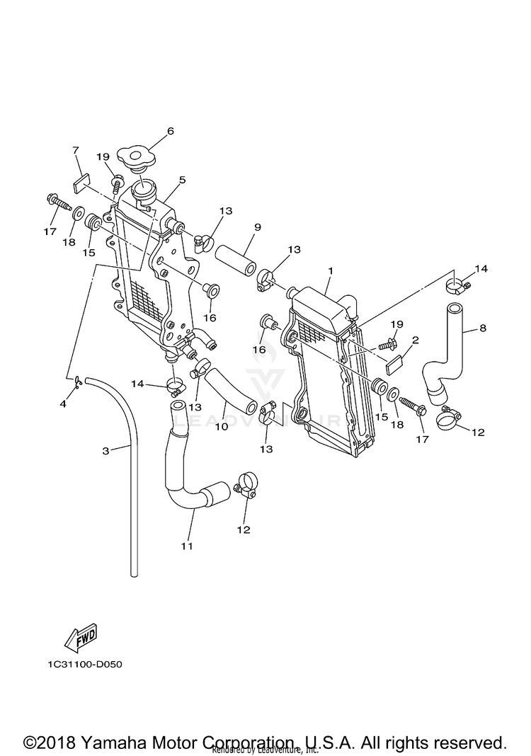 Radiator Hose Schematic