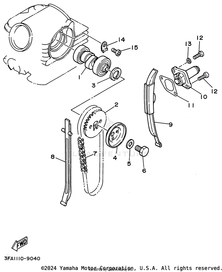 Camshaft Chain Schematic
