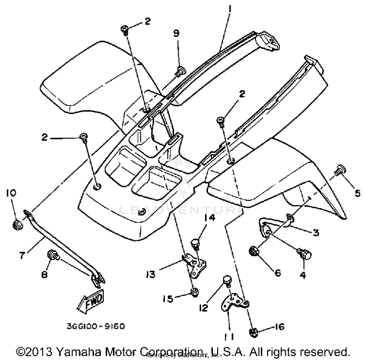 Front Fender Schematic