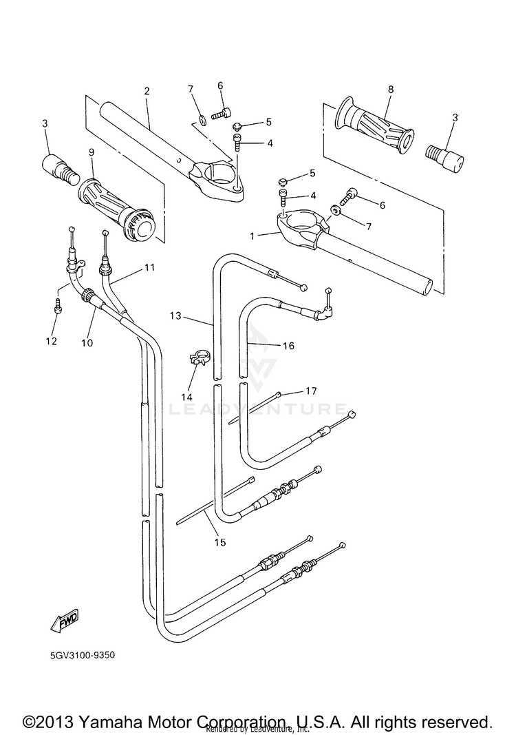 Steering Handle Cable Schematic