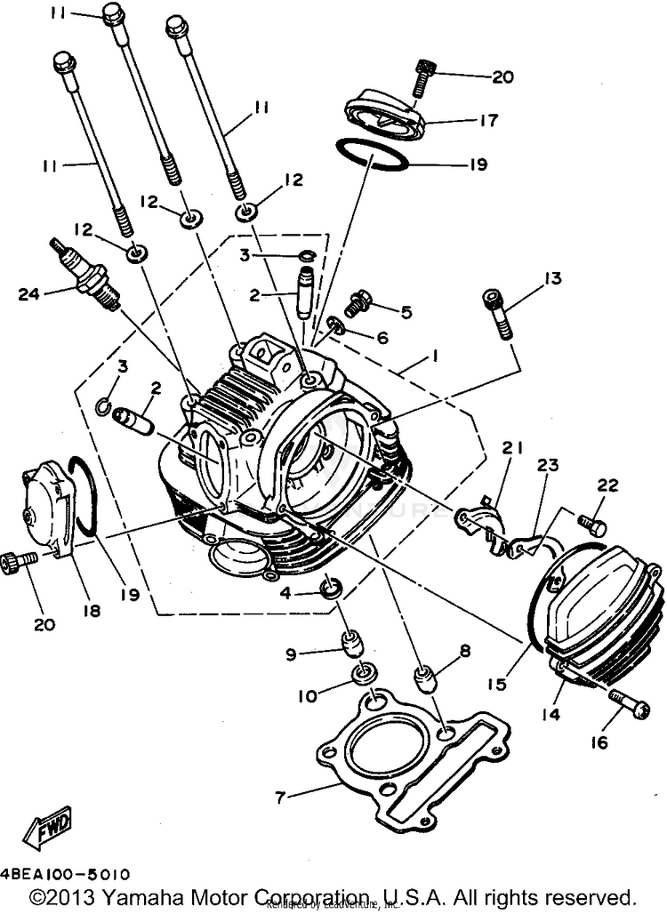 Cylinder Head Schematic