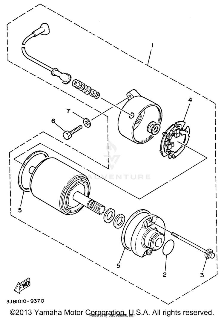 Starting Motor Schematic