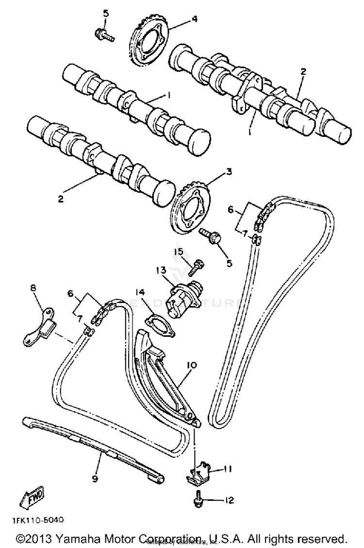 Camshaft Chain Schematic