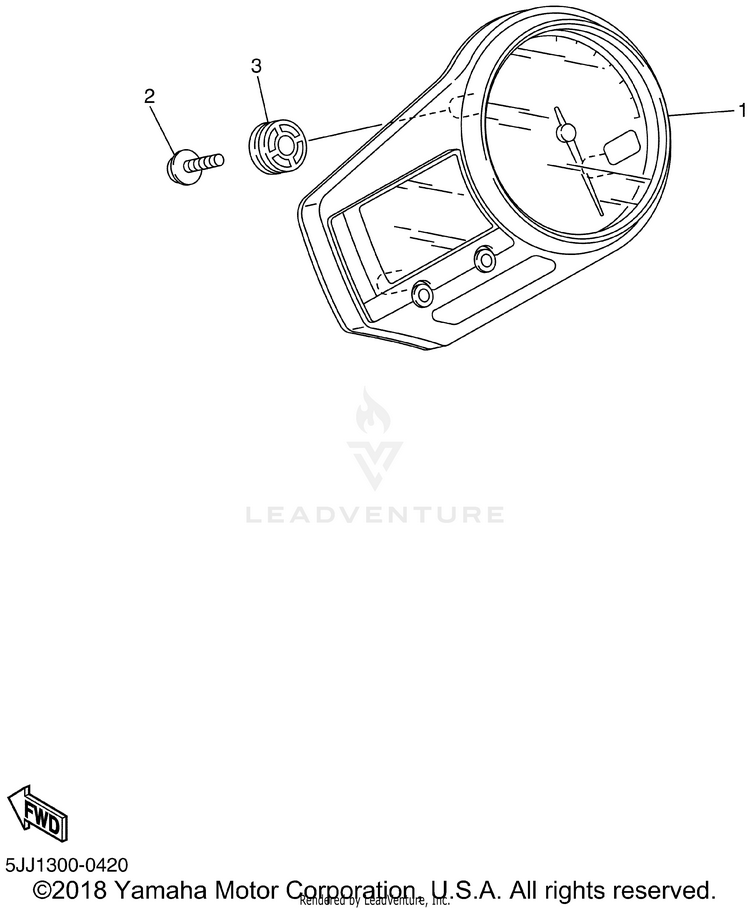 Meter YZFR1 - YZFR1SNC - 2001 Schematic