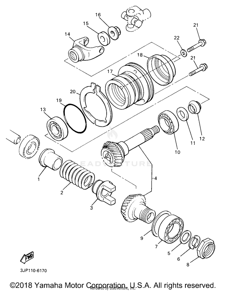 Middle Drive Gear Schematic