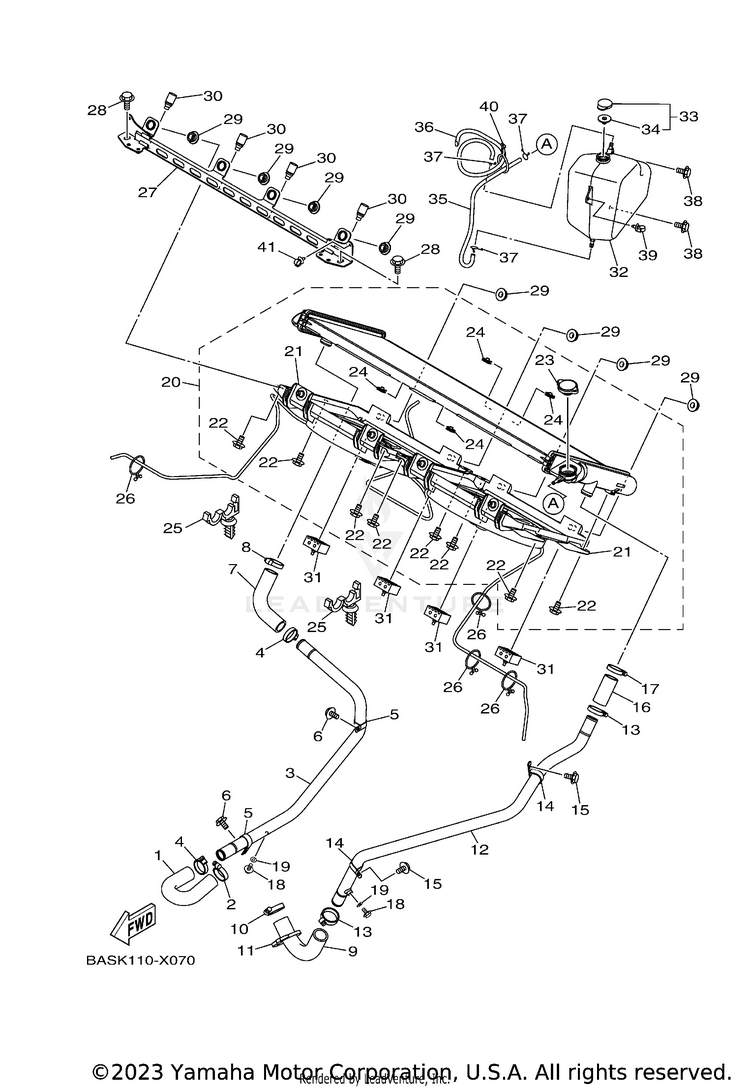 Radiator & Hose Schematic