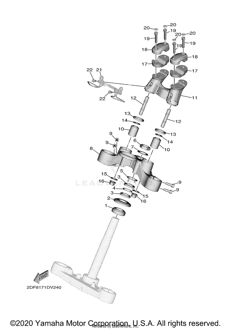 Steering STAR VENTURE - XV19FLGY - 2020 Schematic