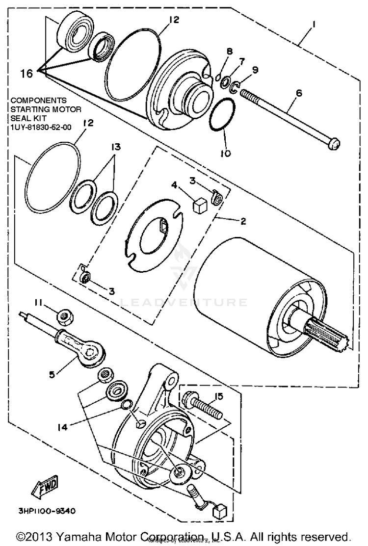 Starting Motor Schematic