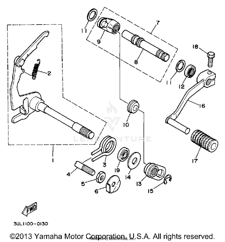 Shift Shaft Schematic
