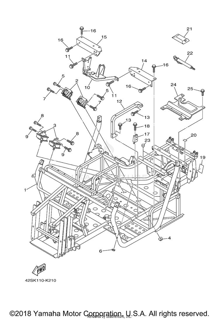 Frame 700 SPORT EDITION 1R - YXR7FSPD - 2013 Schematic