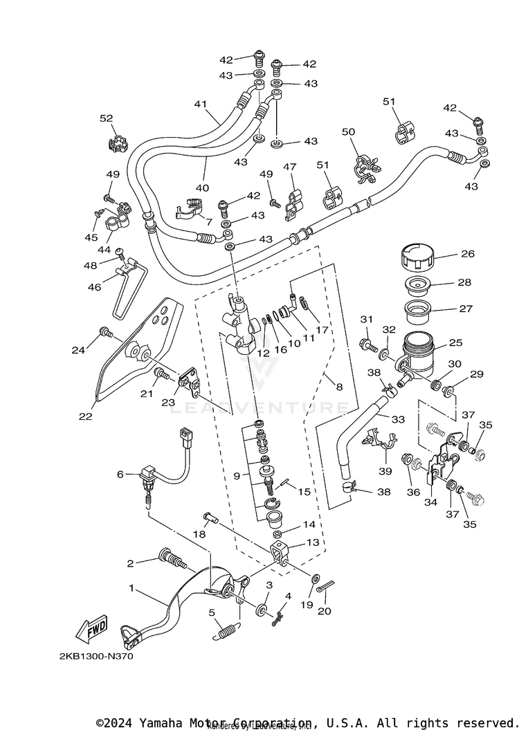 Rear Master Cylinder Schematic