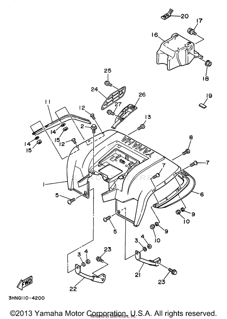 Rear Fender Schematic