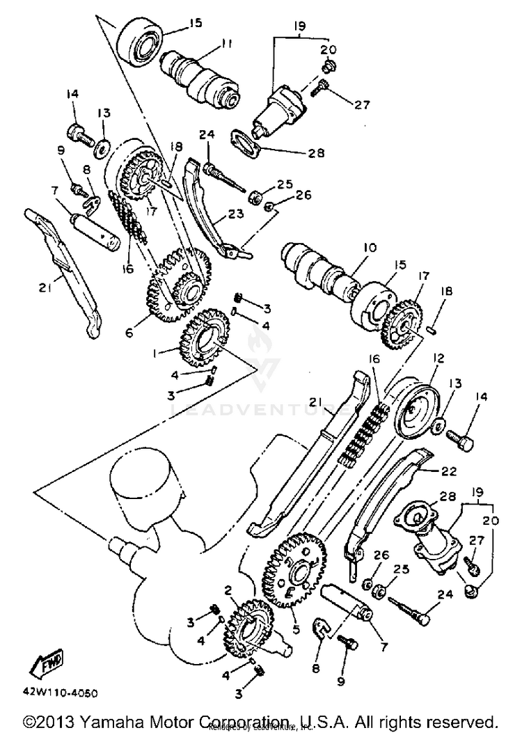 Camshaft Chain Schematic