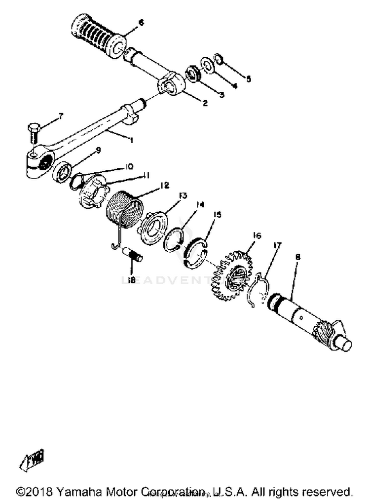 Kick Starter AT3_CT3 - AT2 - 1972 Schematic