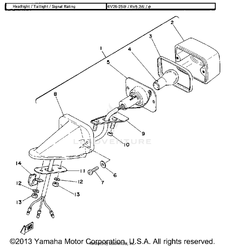 Tail Lamp Schematic