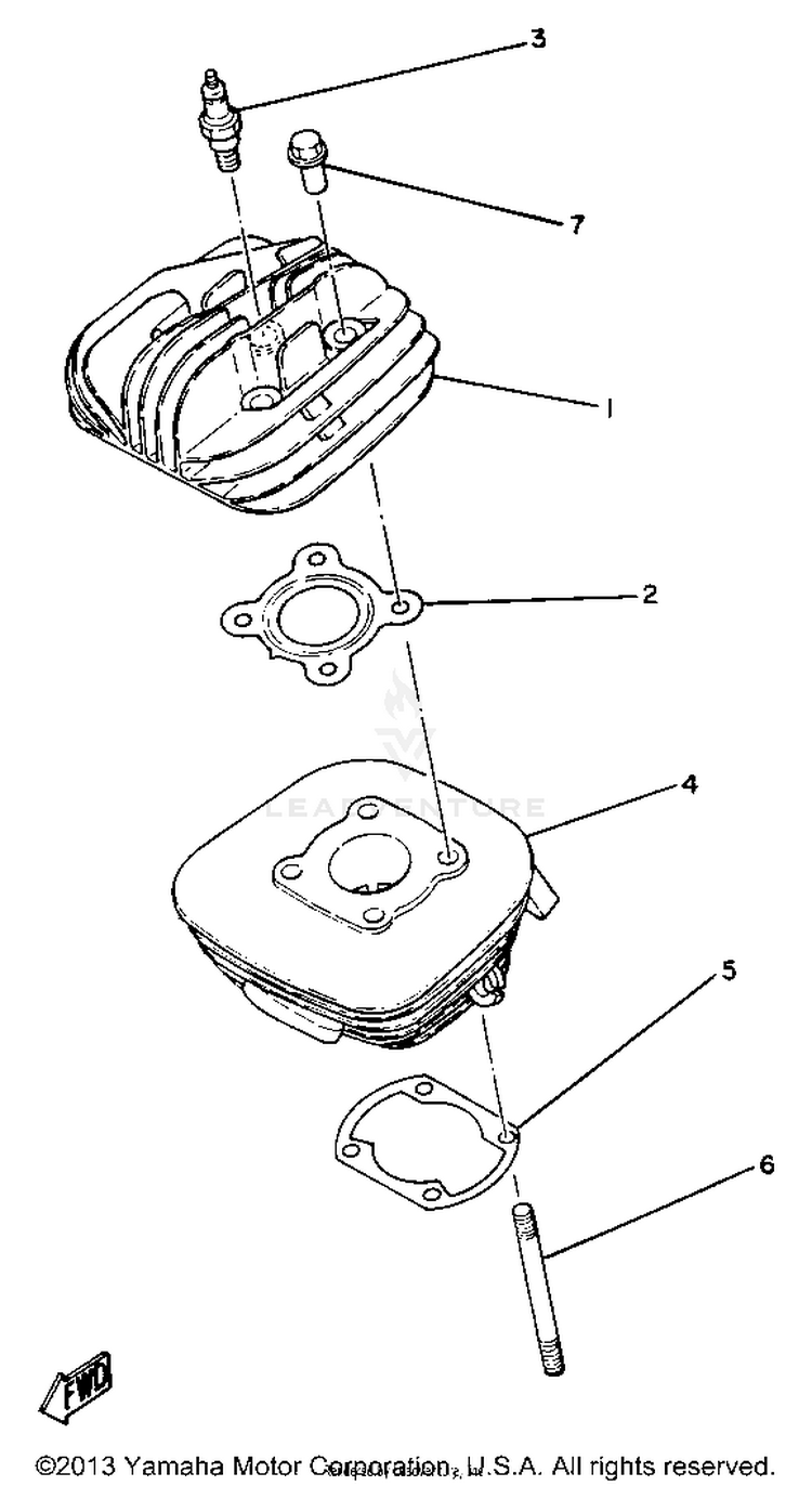 Cylinder Yz80h Schematic