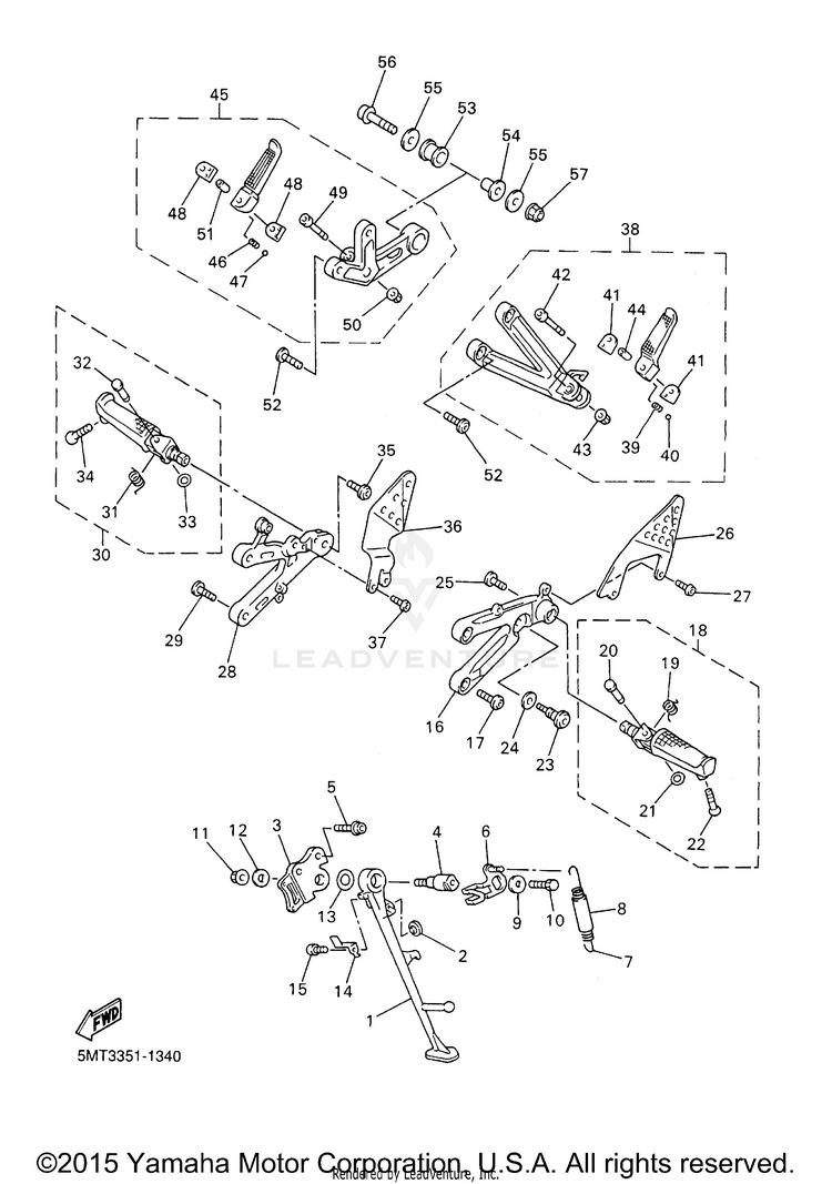 Stand Footrest Schematic