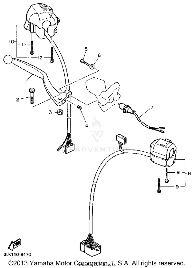 Handle Switch Lever Schematic