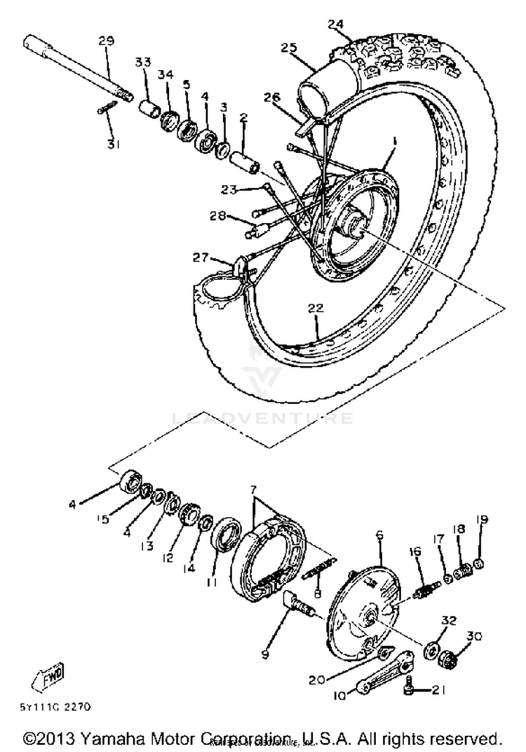 Front Wheel Schematic