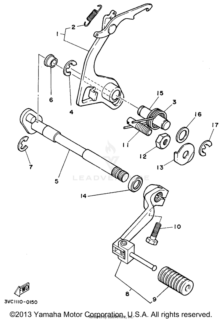 Shift Shaft Schematic