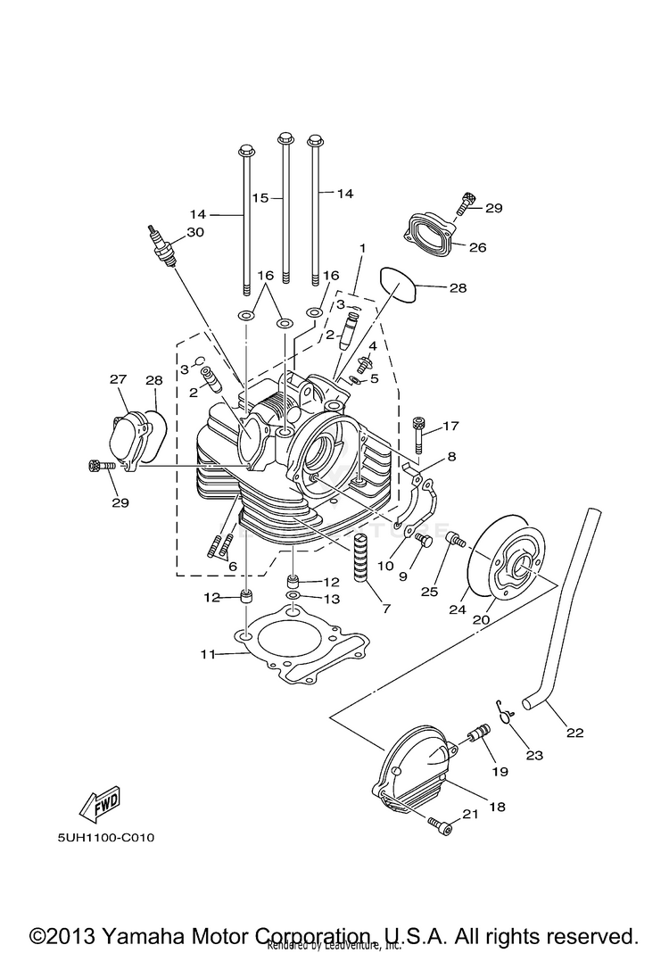 Cylinder Head Schematic