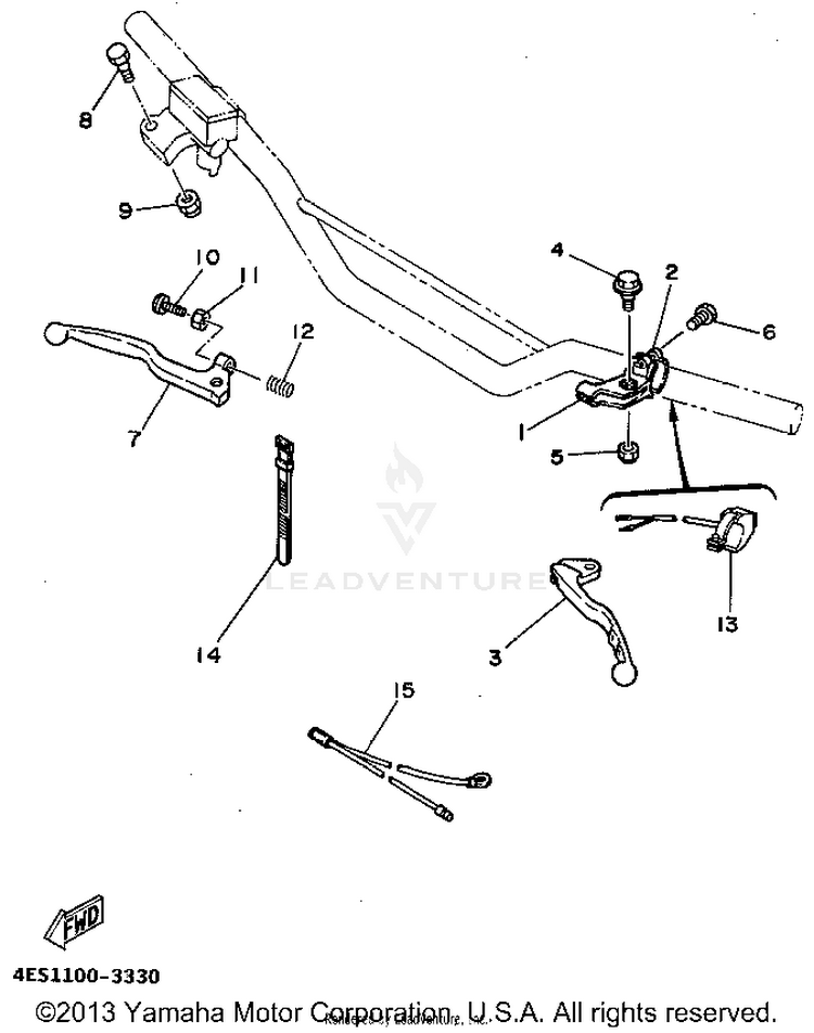 Handle Switch - Lever Schematic