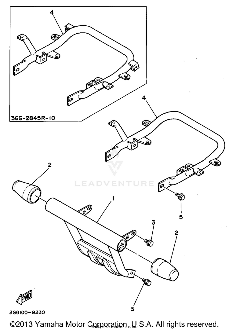 Guard BANSHEE - YFZ350G - 1995 Schematic