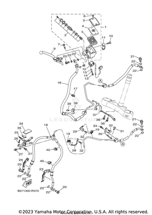 Front Master Cylinder Schematic