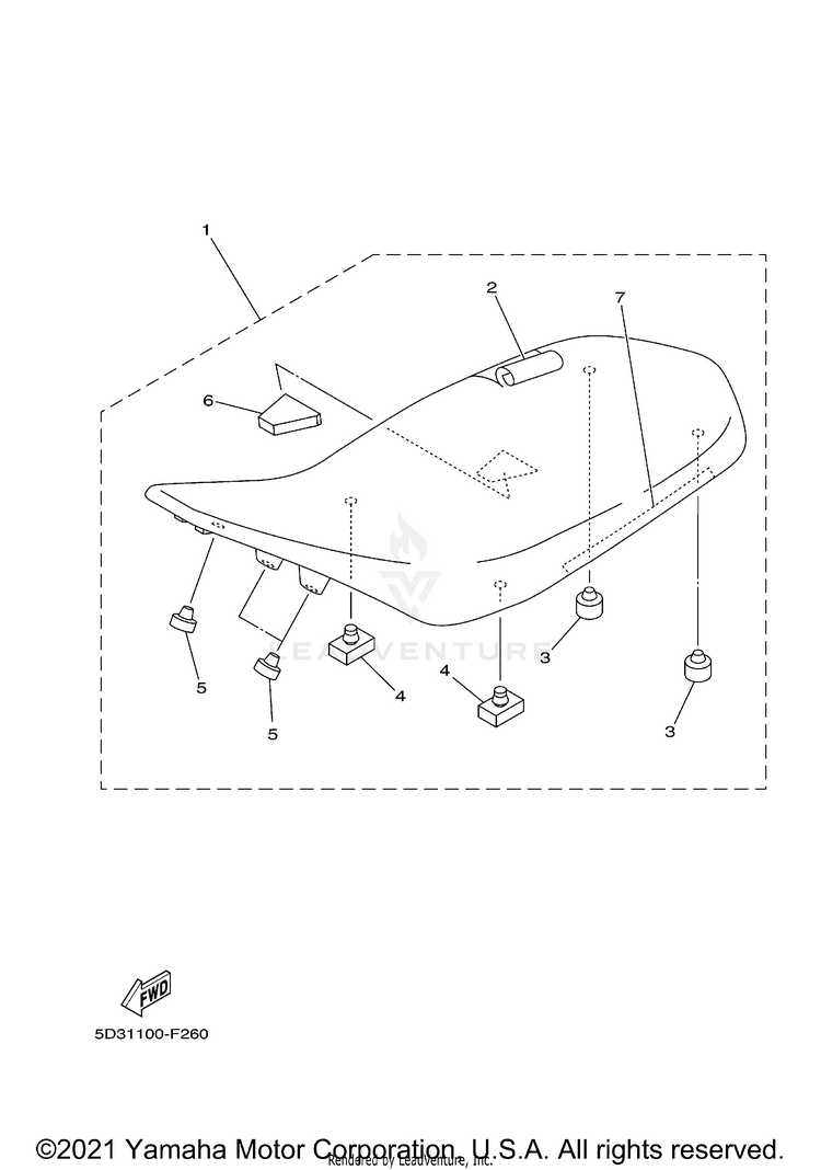 Seat YFZ450 SPECIAL EDITI - YFZ450SPX - 2008 Schematic