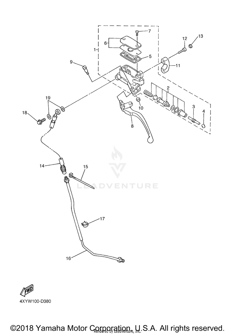 Front Master Cylinder 2 Schematic