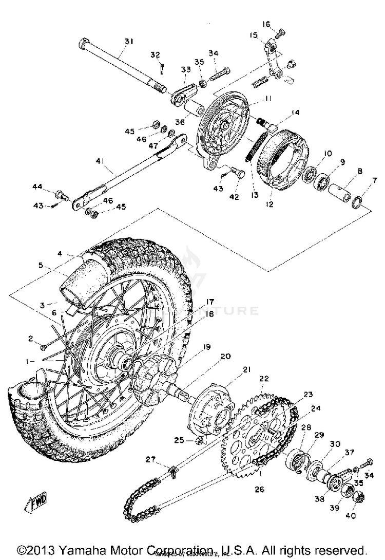 Rear Wheel Schematic