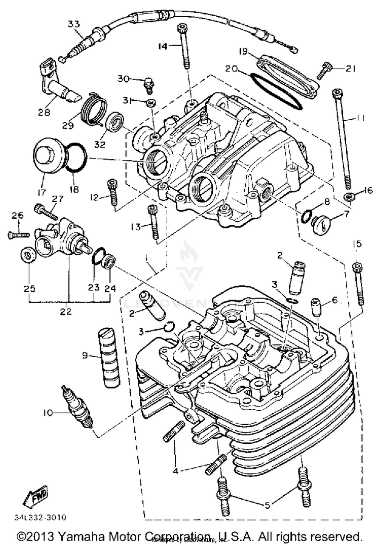 Cylinder Head Schematic