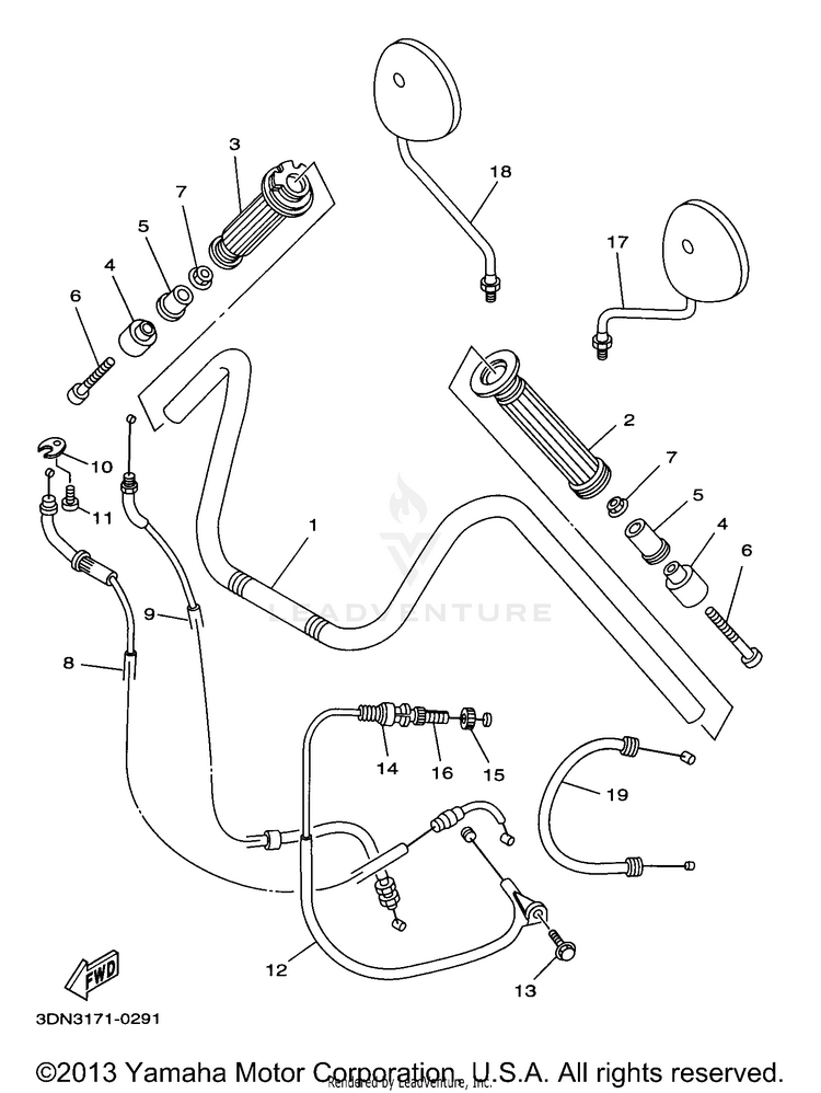 Steering Handle Cable Schematic