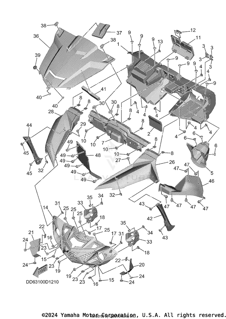Front Fender Schematic