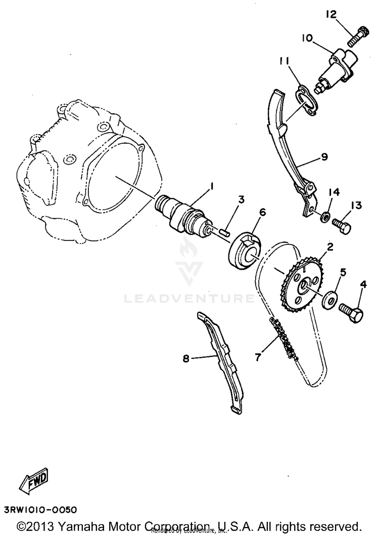 Camshaft Chain Schematic