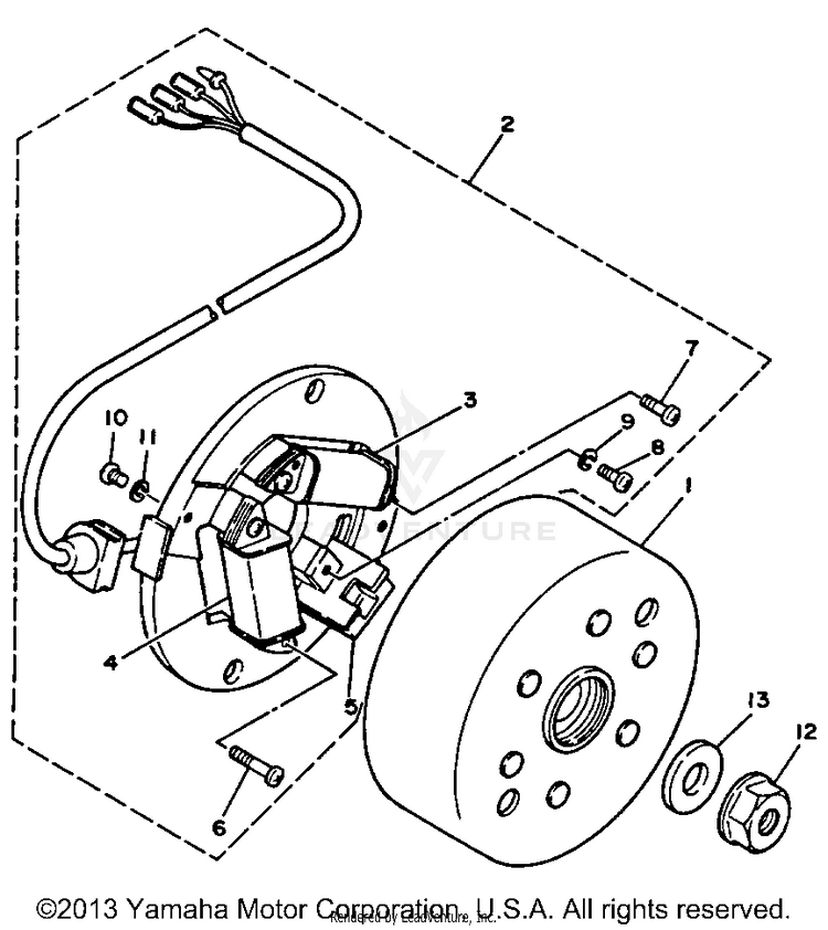 Generator BLASTER - YFS200B_MN - 1991 Schematic