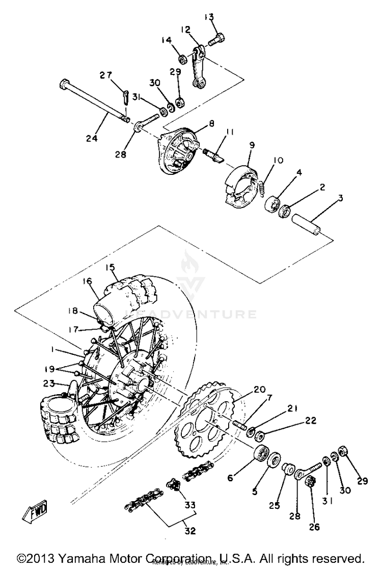 Rear Wheel Schematic