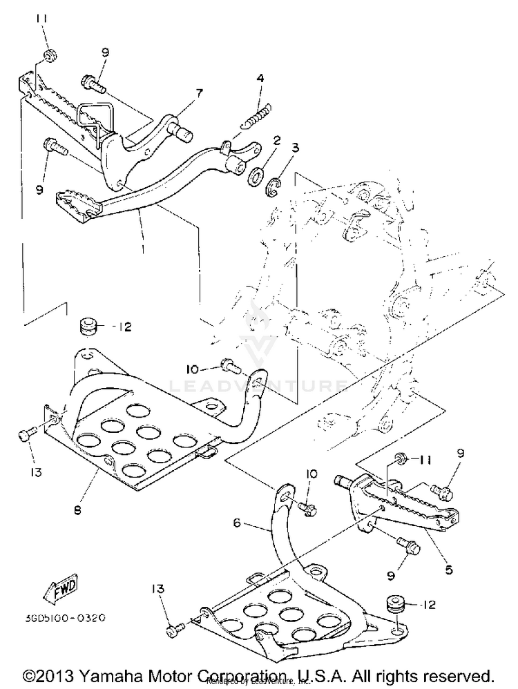 Stand-Footrest Schematic
